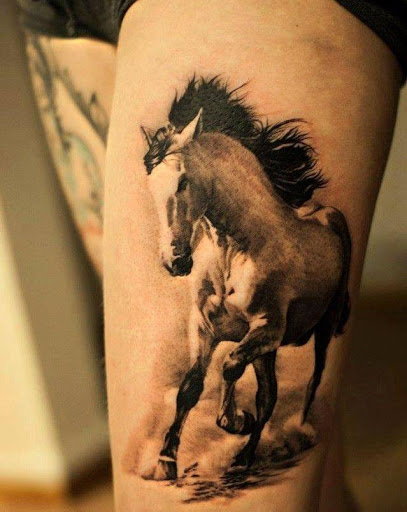 xưam hình ngựa homiebrain tattoo